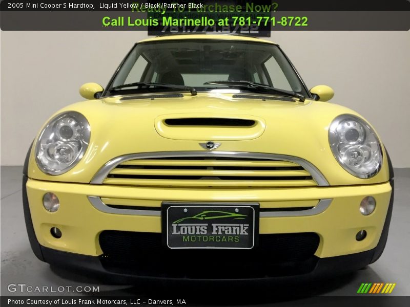 Liquid Yellow / Black/Panther Black 2005 Mini Cooper S Hardtop