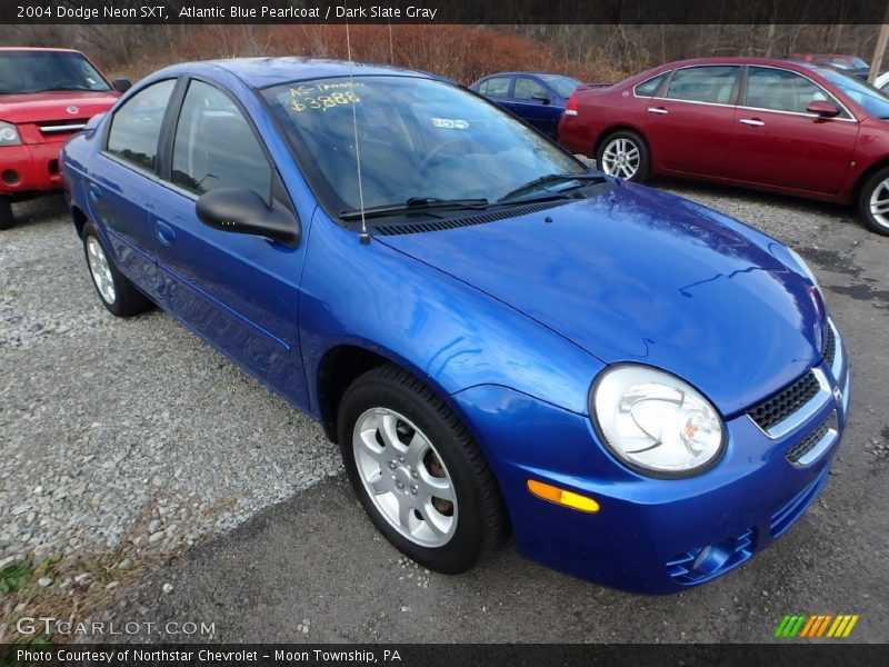 Atlantic Blue Pearlcoat / Dark Slate Gray 2004 Dodge Neon SXT