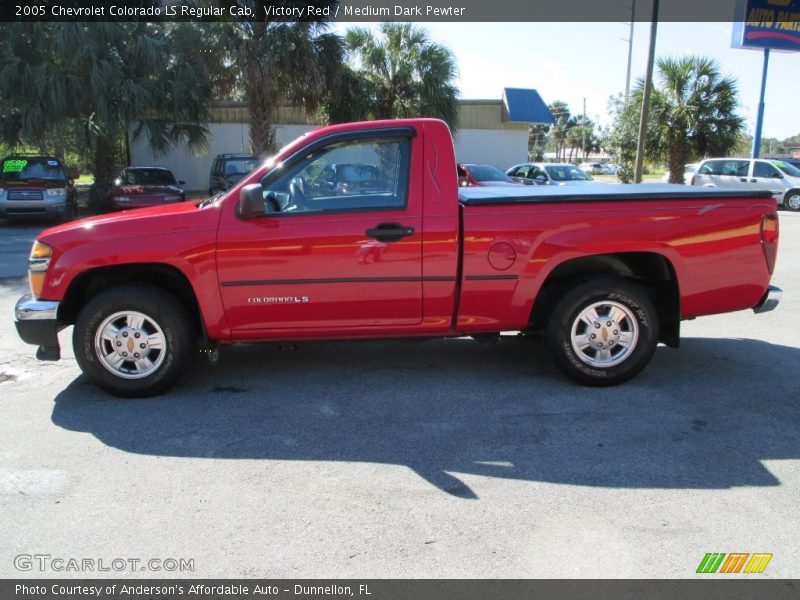 Victory Red / Medium Dark Pewter 2005 Chevrolet Colorado LS Regular Cab