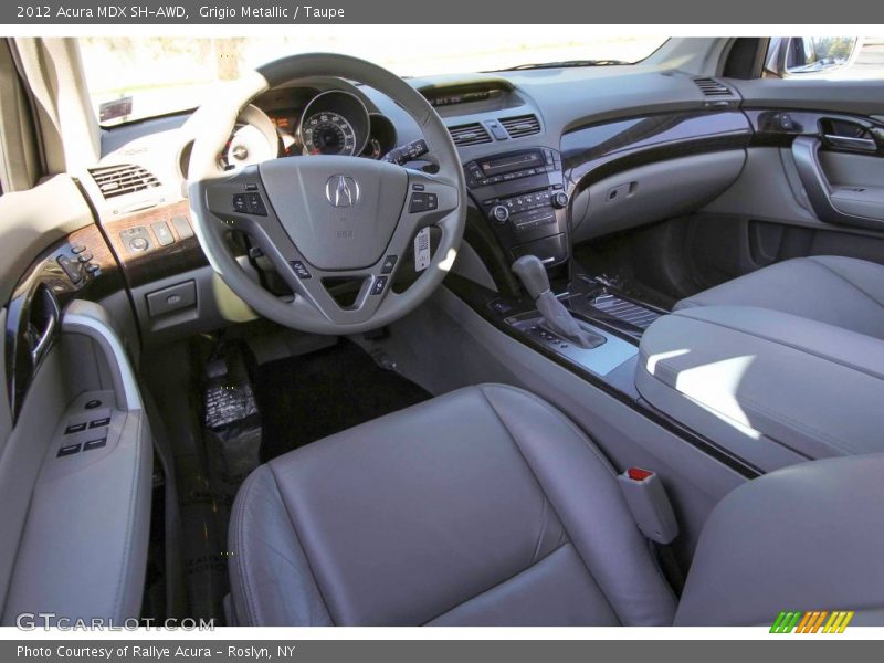 Grigio Metallic / Taupe 2012 Acura MDX SH-AWD