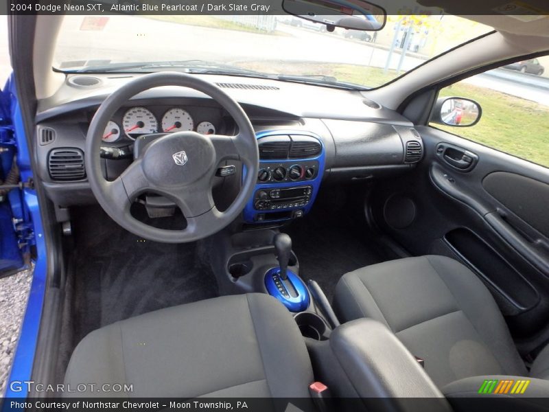 Atlantic Blue Pearlcoat / Dark Slate Gray 2004 Dodge Neon SXT