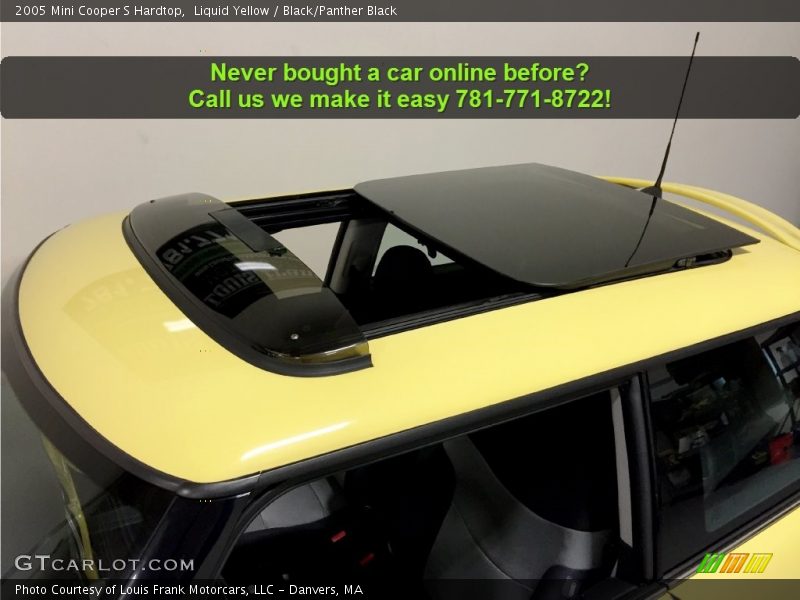 Liquid Yellow / Black/Panther Black 2005 Mini Cooper S Hardtop