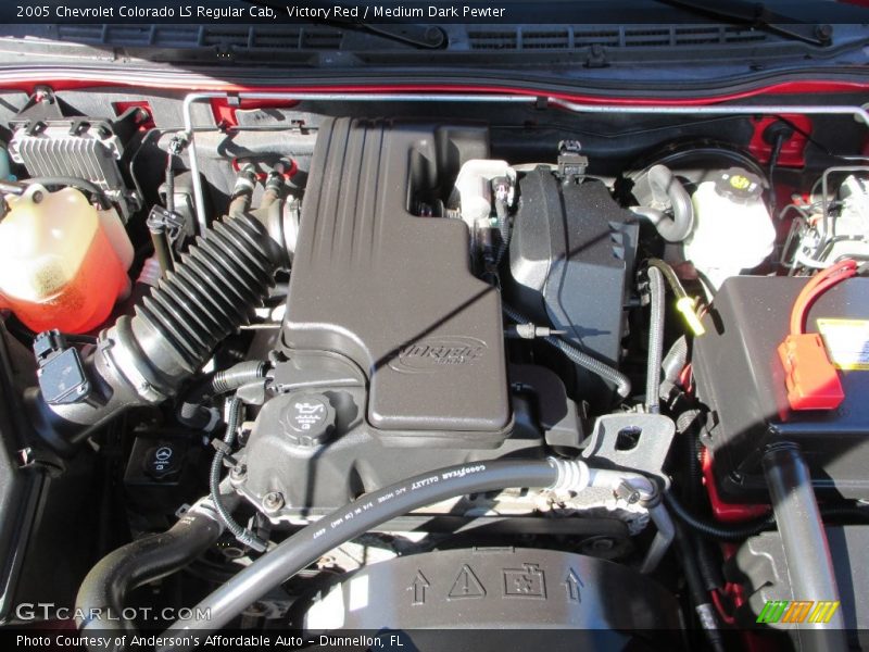 Victory Red / Medium Dark Pewter 2005 Chevrolet Colorado LS Regular Cab