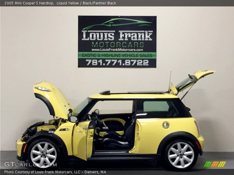 Liquid Yellow / Black/Panther Black 2005 Mini Cooper S Hardtop