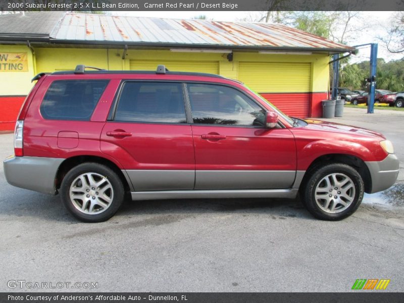 Garnet Red Pearl / Desert Beige 2006 Subaru Forester 2.5 X L.L.Bean Edition