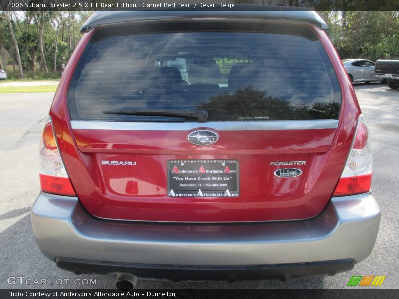 Garnet Red Pearl / Desert Beige 2006 Subaru Forester 2.5 X L.L.Bean Edition