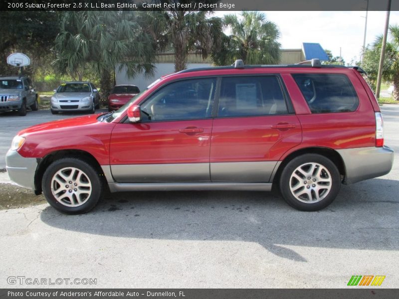 Garnet Red Pearl / Desert Beige 2006 Subaru Forester 2.5 X L.L.Bean Edition