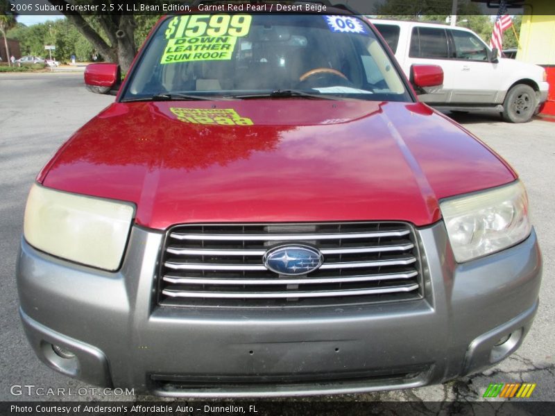 Garnet Red Pearl / Desert Beige 2006 Subaru Forester 2.5 X L.L.Bean Edition