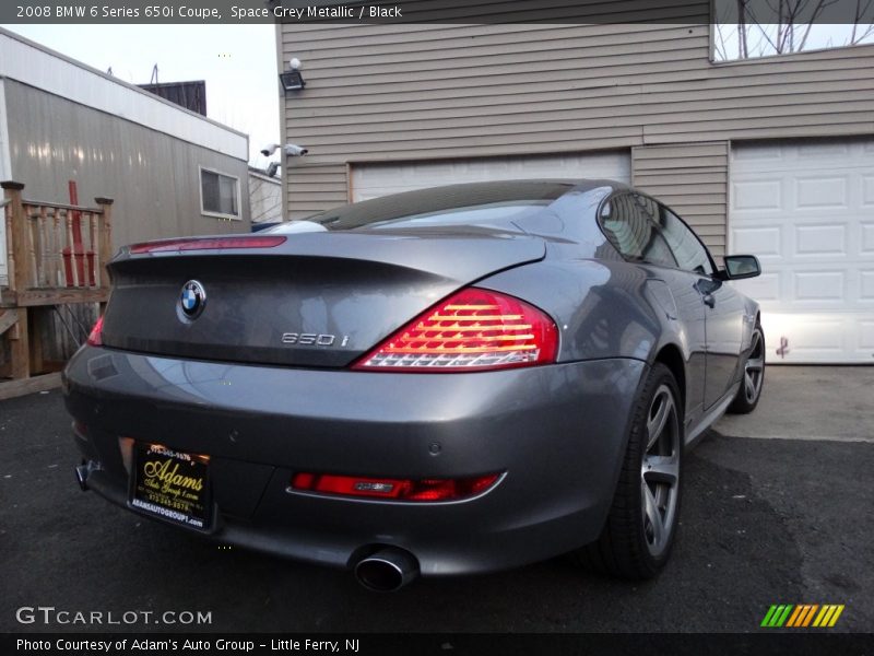 Space Grey Metallic / Black 2008 BMW 6 Series 650i Coupe