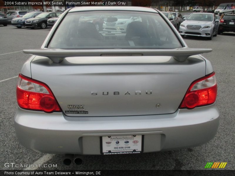 Platinum Silver Metallic / Dark Gray 2004 Subaru Impreza WRX Sedan