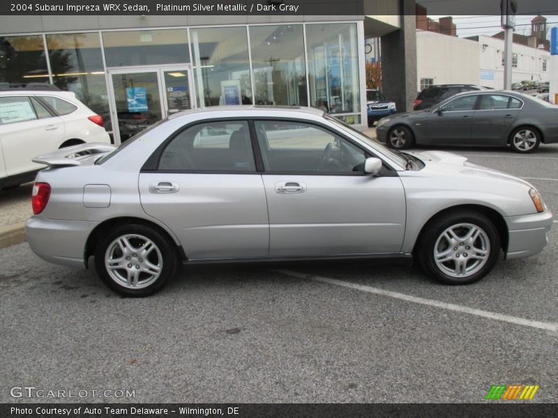 Platinum Silver Metallic / Dark Gray 2004 Subaru Impreza WRX Sedan