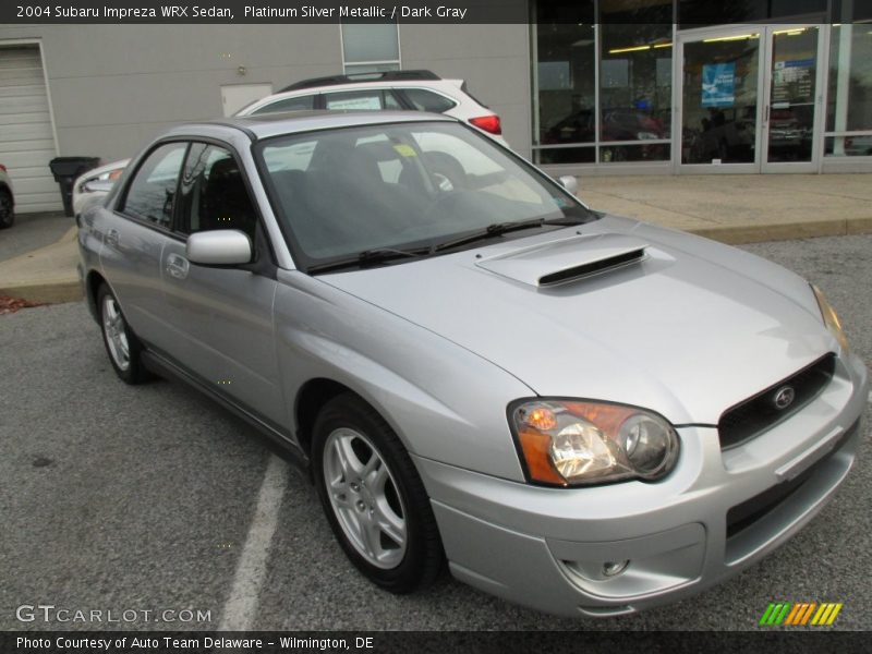 Platinum Silver Metallic / Dark Gray 2004 Subaru Impreza WRX Sedan