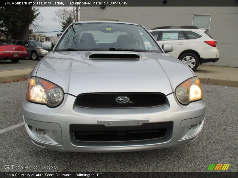 Platinum Silver Metallic / Dark Gray 2004 Subaru Impreza WRX Sedan