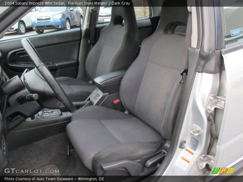 Platinum Silver Metallic / Dark Gray 2004 Subaru Impreza WRX Sedan