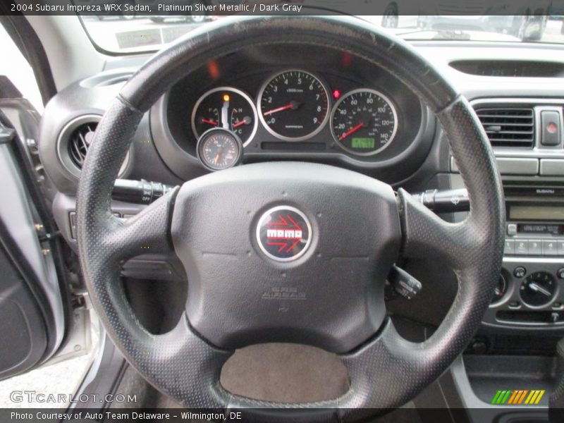 Platinum Silver Metallic / Dark Gray 2004 Subaru Impreza WRX Sedan