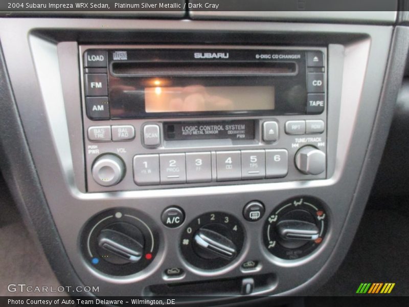 Platinum Silver Metallic / Dark Gray 2004 Subaru Impreza WRX Sedan