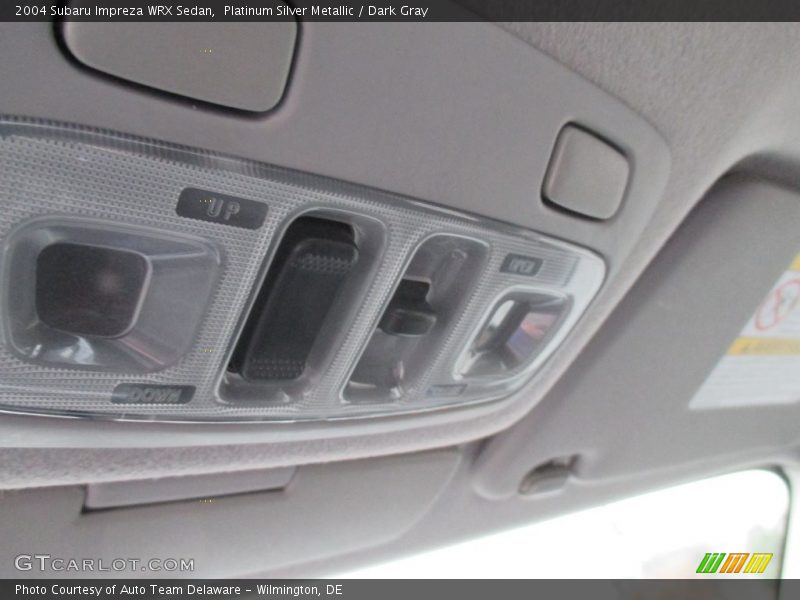 Platinum Silver Metallic / Dark Gray 2004 Subaru Impreza WRX Sedan