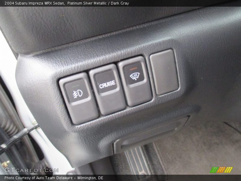 Platinum Silver Metallic / Dark Gray 2004 Subaru Impreza WRX Sedan
