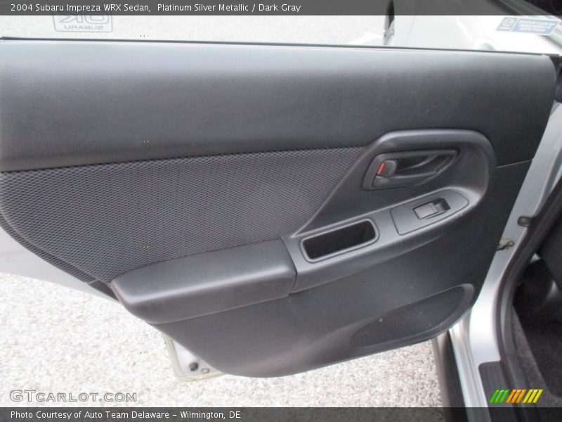 Platinum Silver Metallic / Dark Gray 2004 Subaru Impreza WRX Sedan