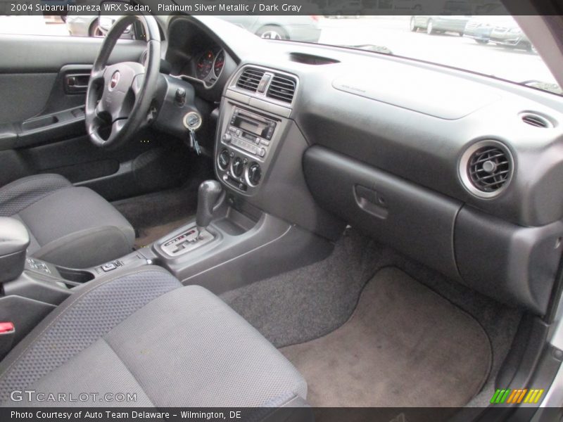 Platinum Silver Metallic / Dark Gray 2004 Subaru Impreza WRX Sedan