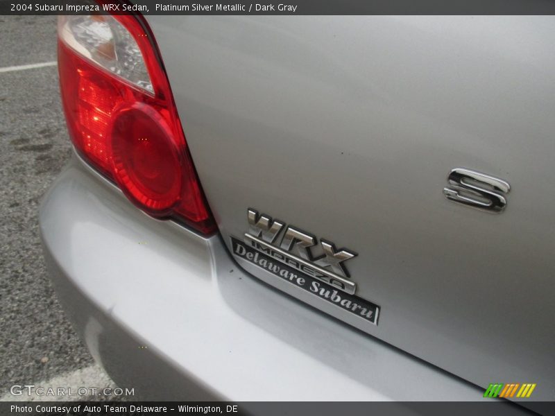Platinum Silver Metallic / Dark Gray 2004 Subaru Impreza WRX Sedan