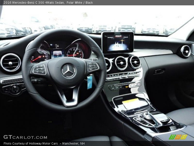 Polar White / Black 2016 Mercedes-Benz C 300 4Matic Sedan