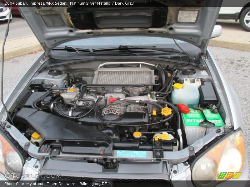 Platinum Silver Metallic / Dark Gray 2004 Subaru Impreza WRX Sedan