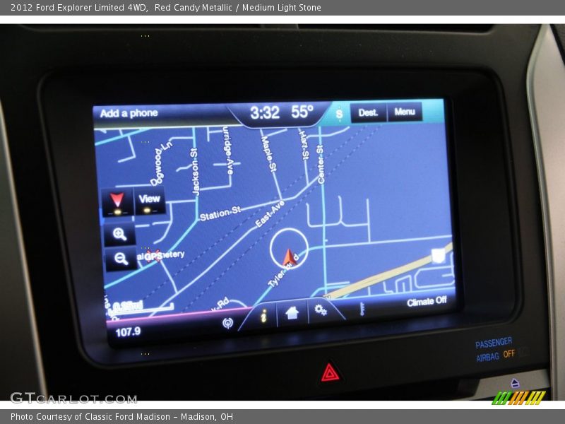 Red Candy Metallic / Medium Light Stone 2012 Ford Explorer Limited 4WD