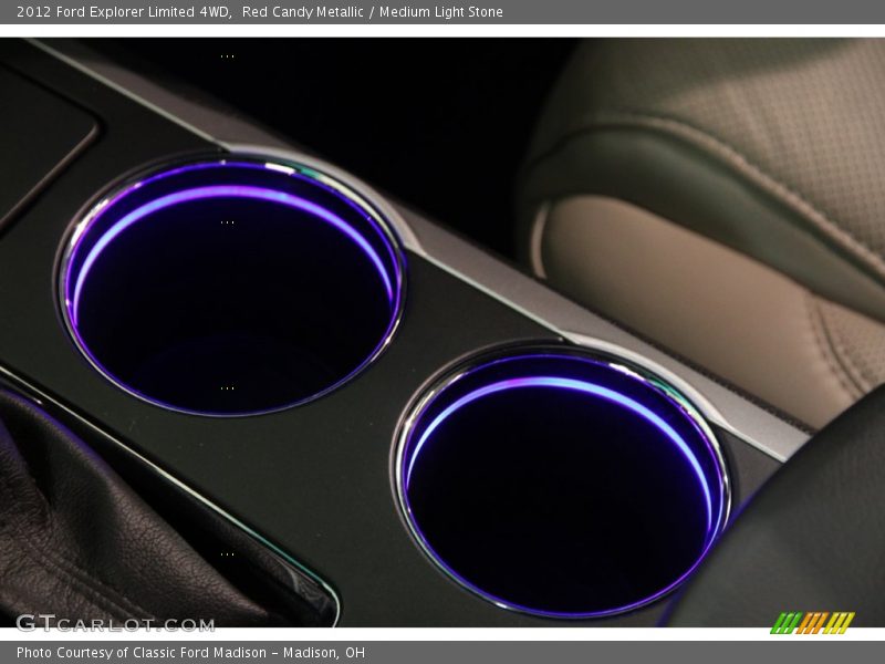 Red Candy Metallic / Medium Light Stone 2012 Ford Explorer Limited 4WD