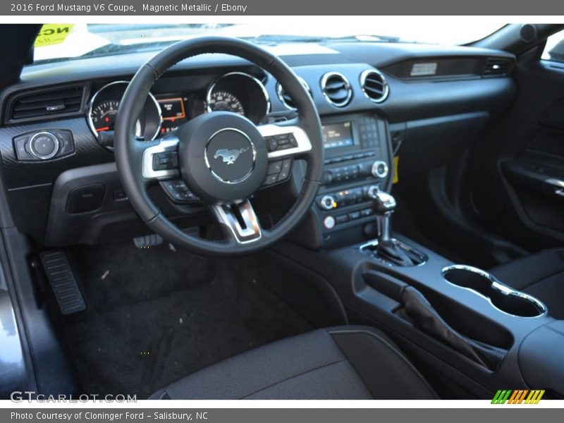 Magnetic Metallic / Ebony 2016 Ford Mustang V6 Coupe