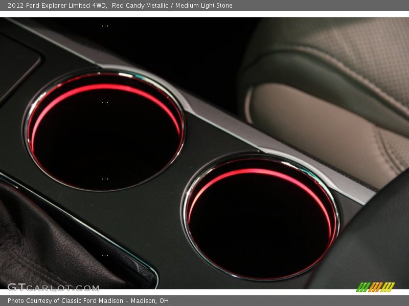 Red Candy Metallic / Medium Light Stone 2012 Ford Explorer Limited 4WD