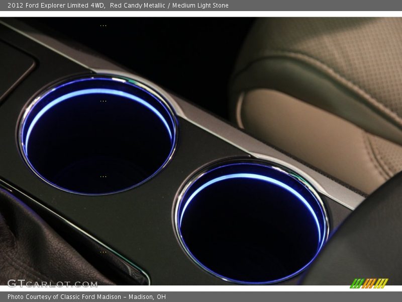 Red Candy Metallic / Medium Light Stone 2012 Ford Explorer Limited 4WD