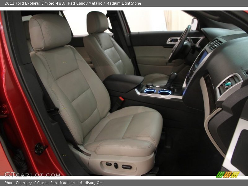 Red Candy Metallic / Medium Light Stone 2012 Ford Explorer Limited 4WD
