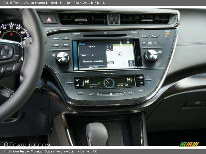 Controls of 2016 Avalon Hybrid Limited