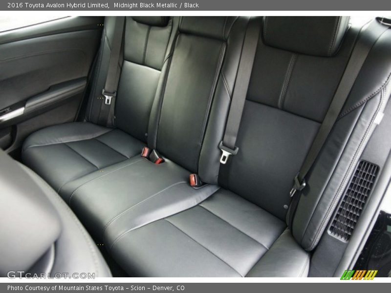 Rear Seat of 2016 Avalon Hybrid Limited