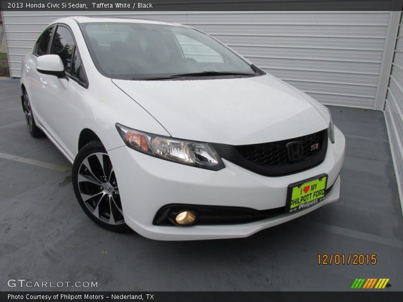 Taffeta White / Black 2013 Honda Civic Si Sedan