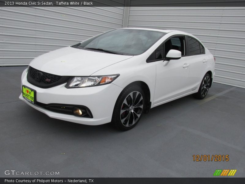 Taffeta White / Black 2013 Honda Civic Si Sedan
