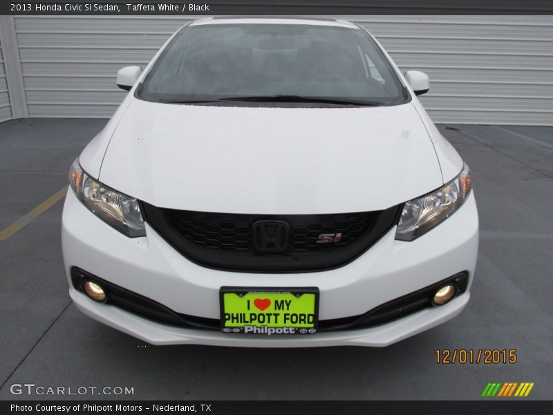 Taffeta White / Black 2013 Honda Civic Si Sedan