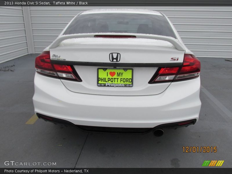 Taffeta White / Black 2013 Honda Civic Si Sedan