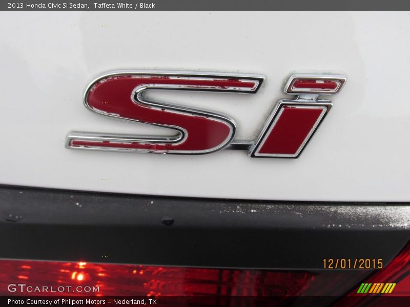 Taffeta White / Black 2013 Honda Civic Si Sedan
