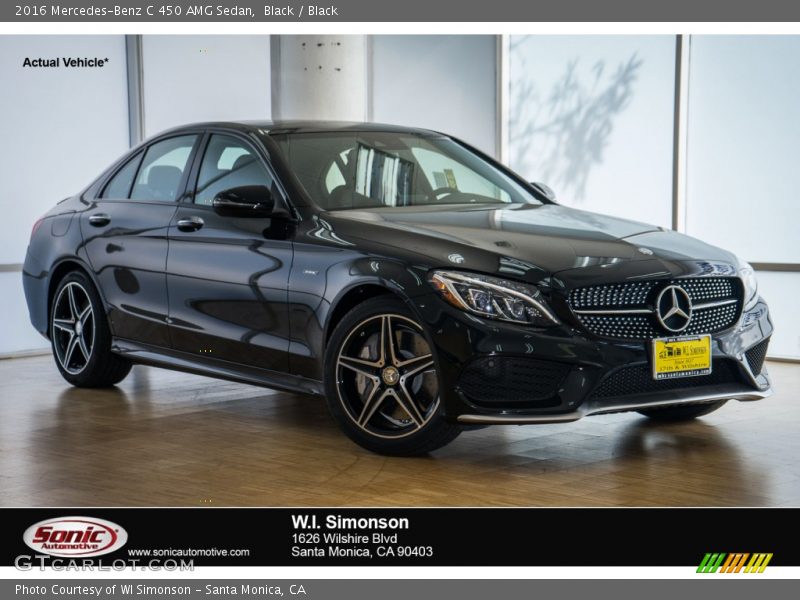Black / Black 2016 Mercedes-Benz C 450 AMG Sedan