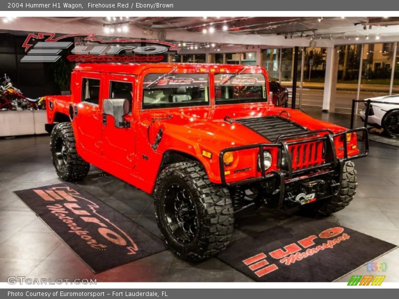 Firehouse Red / Ebony/Brown 2004 Hummer H1 Wagon