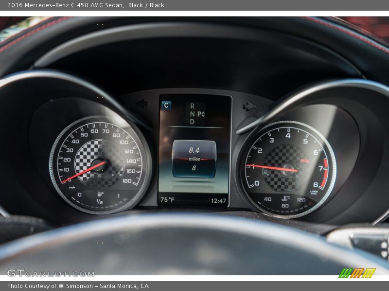 Black / Black 2016 Mercedes-Benz C 450 AMG Sedan