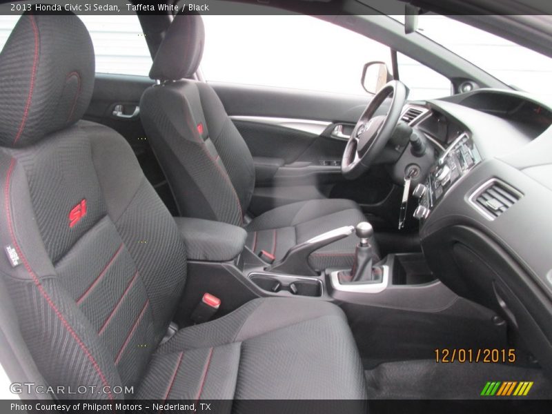 Taffeta White / Black 2013 Honda Civic Si Sedan