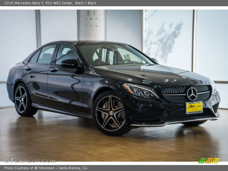 Black / Black 2016 Mercedes-Benz C 450 AMG Sedan