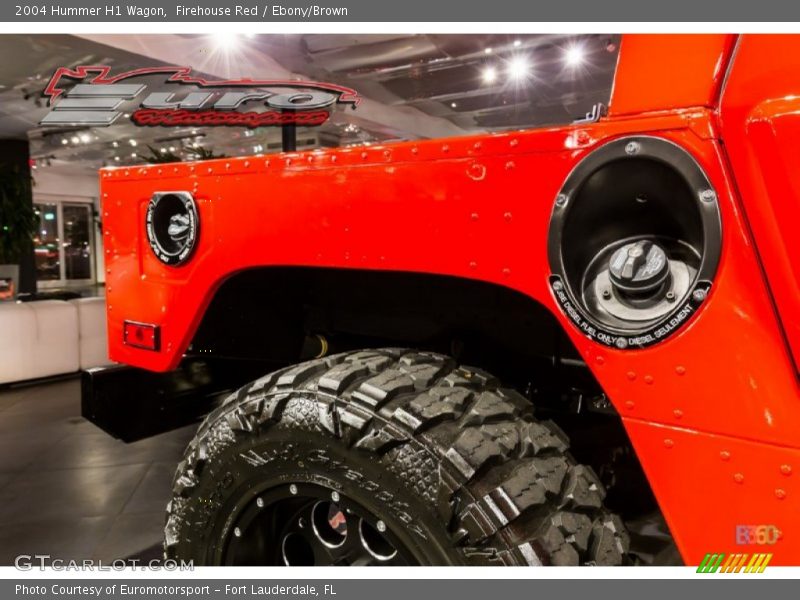 Firehouse Red / Ebony/Brown 2004 Hummer H1 Wagon