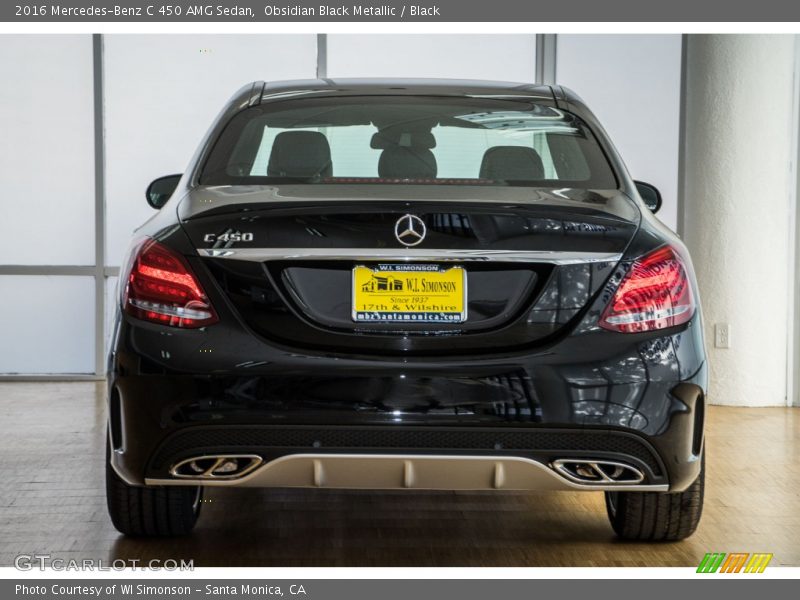 Obsidian Black Metallic / Black 2016 Mercedes-Benz C 450 AMG Sedan