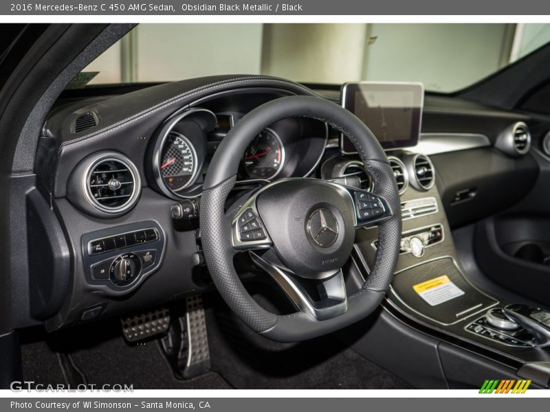 Obsidian Black Metallic / Black 2016 Mercedes-Benz C 450 AMG Sedan