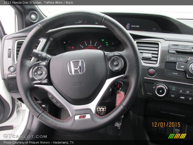 Taffeta White / Black 2013 Honda Civic Si Sedan