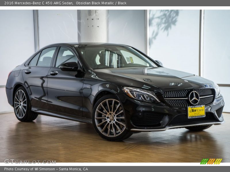Obsidian Black Metallic / Black 2016 Mercedes-Benz C 450 AMG Sedan